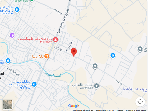 نقشه موقعیت دفتر پیشگامان