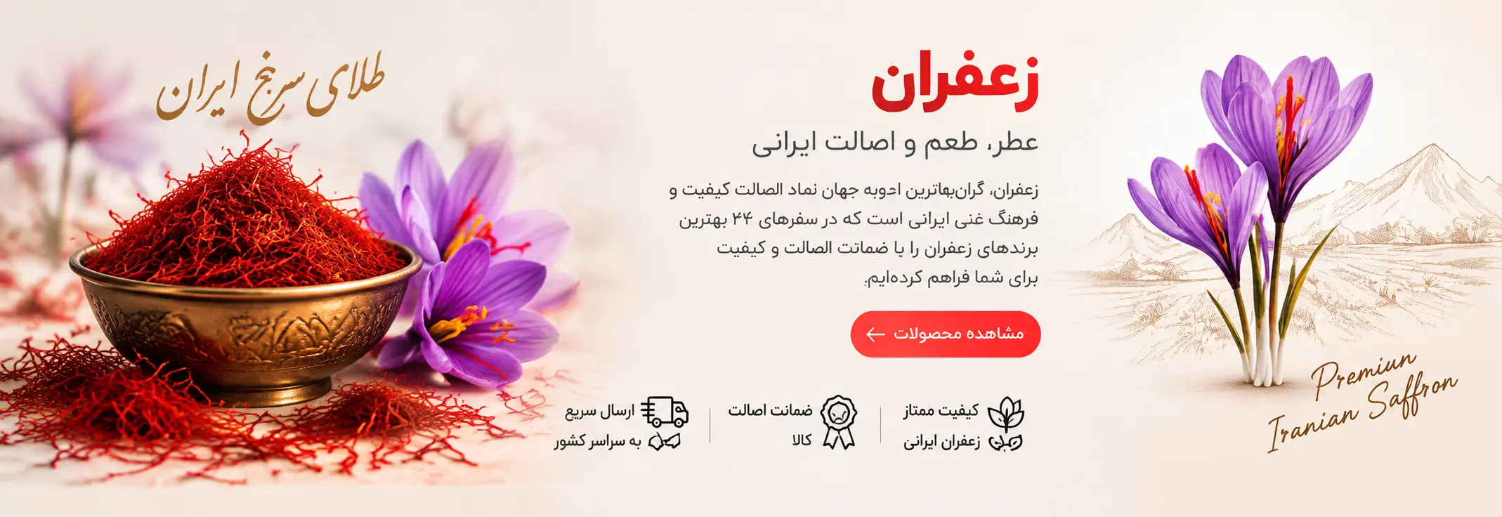 زعفران، طلای سرخ ایران