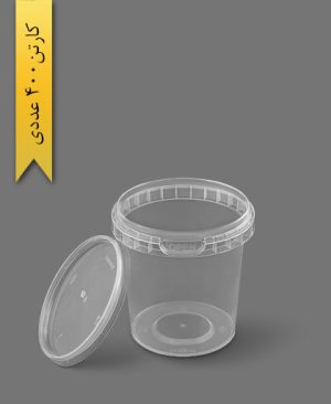 سطل ماکروویو 400cc شفاف - ظروف یکبار مصرف پولاد پویش