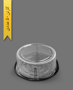 ظرف کیک بزرگ قفل دار - صنایع پلاستیک خوزستان (کارتن 50 عددی)