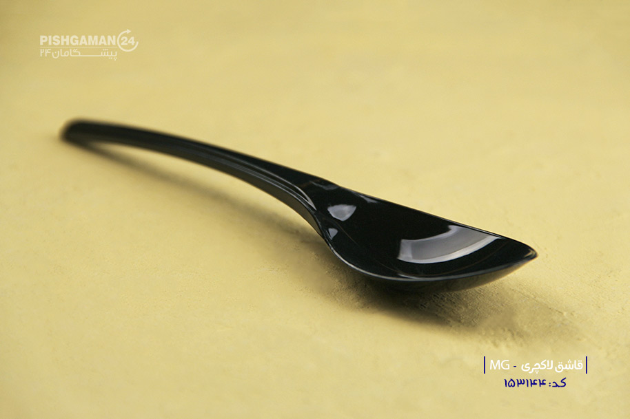 قاشق لاکچری مشکی - ظروف یکبار مصرف ام جی MG